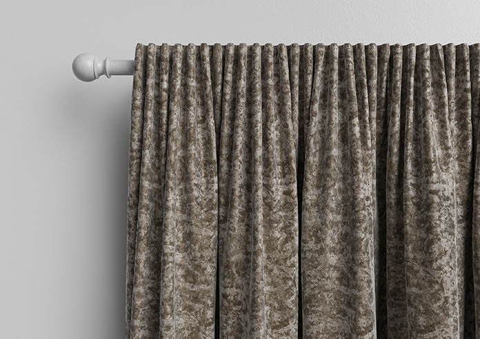 Cyrus Crushed Velvet, Latte - Made to Measure Curtains - Image 10